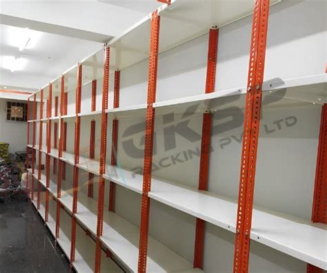 Angle Slotted Racks for Optimal/Best Storage Solution.